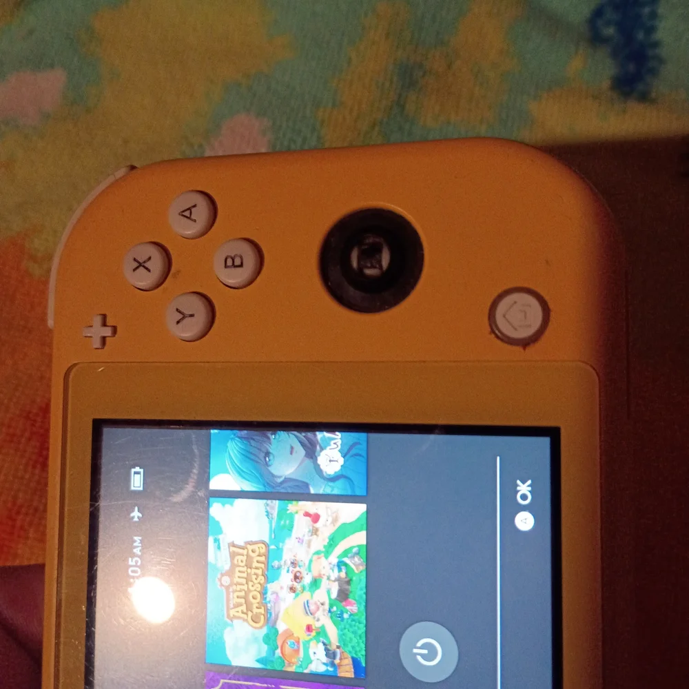 Portable Yellow Gaming Console